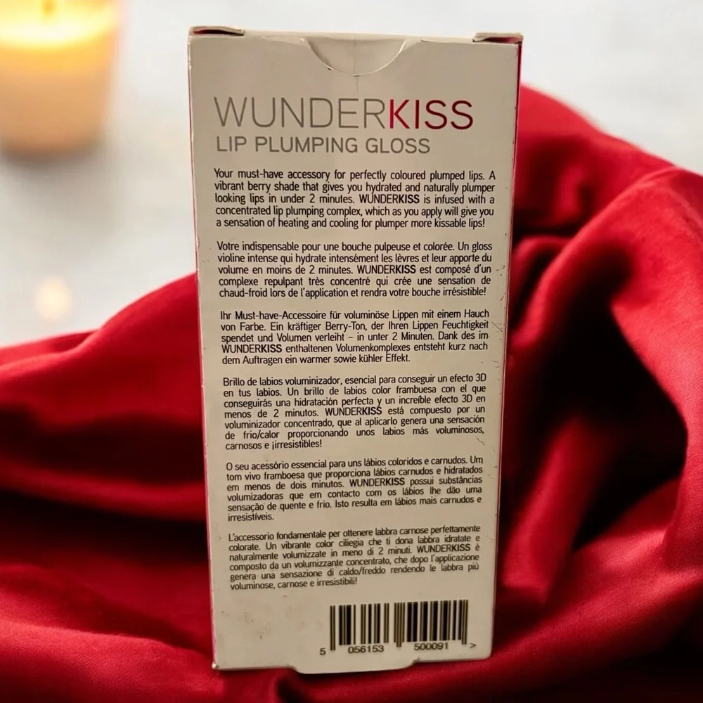 💎 WUNDER2 LIPS Makeup Lip Plumping Lip Gloss Shade Berry New In Box Wunderbrow